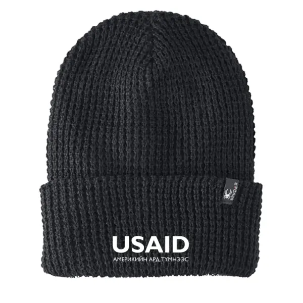 USAID Mongolian - Embroidered SPYDER Adult Vertex Knit Beanie