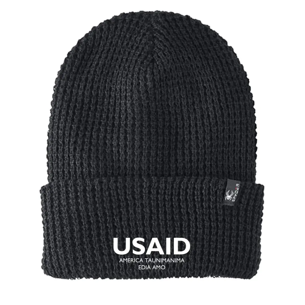 USAID Motu - Embroidered SPYDER Adult Vertex Knit Beanie