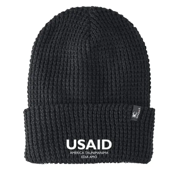 USAID Motu - Embroidered SPYDER Adult Vertex Knit Beanie