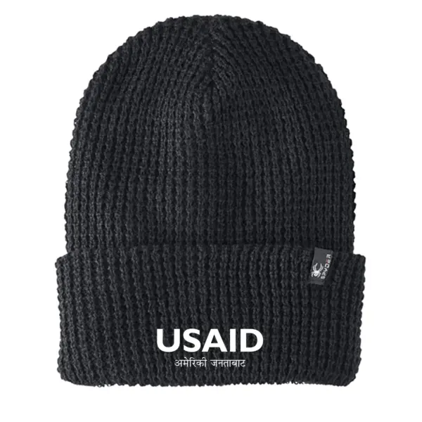 USAID Nepali - Embroidered SPYDER Adult Vertex Knit Beanie