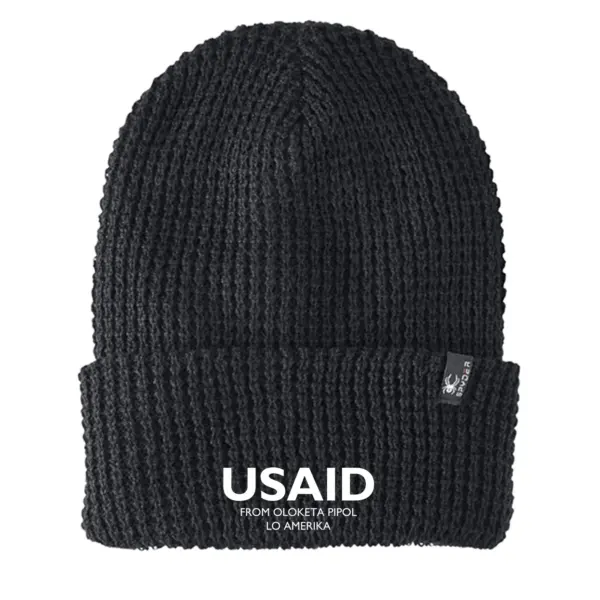 USAID Pijin - Embroidered SPYDER Adult Vertex Knit Beanie