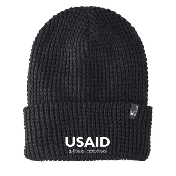 USAID Sinhala - Embroidered SPYDER Adult Vertex Knit Beanie