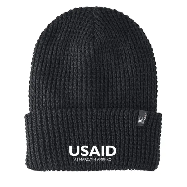 USAID Tajik - Embroidered SPYDER Adult Vertex Knit Beanie
