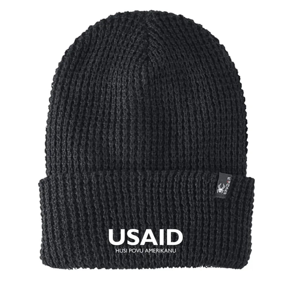 USAID Tetum - Embroidered SPYDER Adult Vertex Knit Beanie