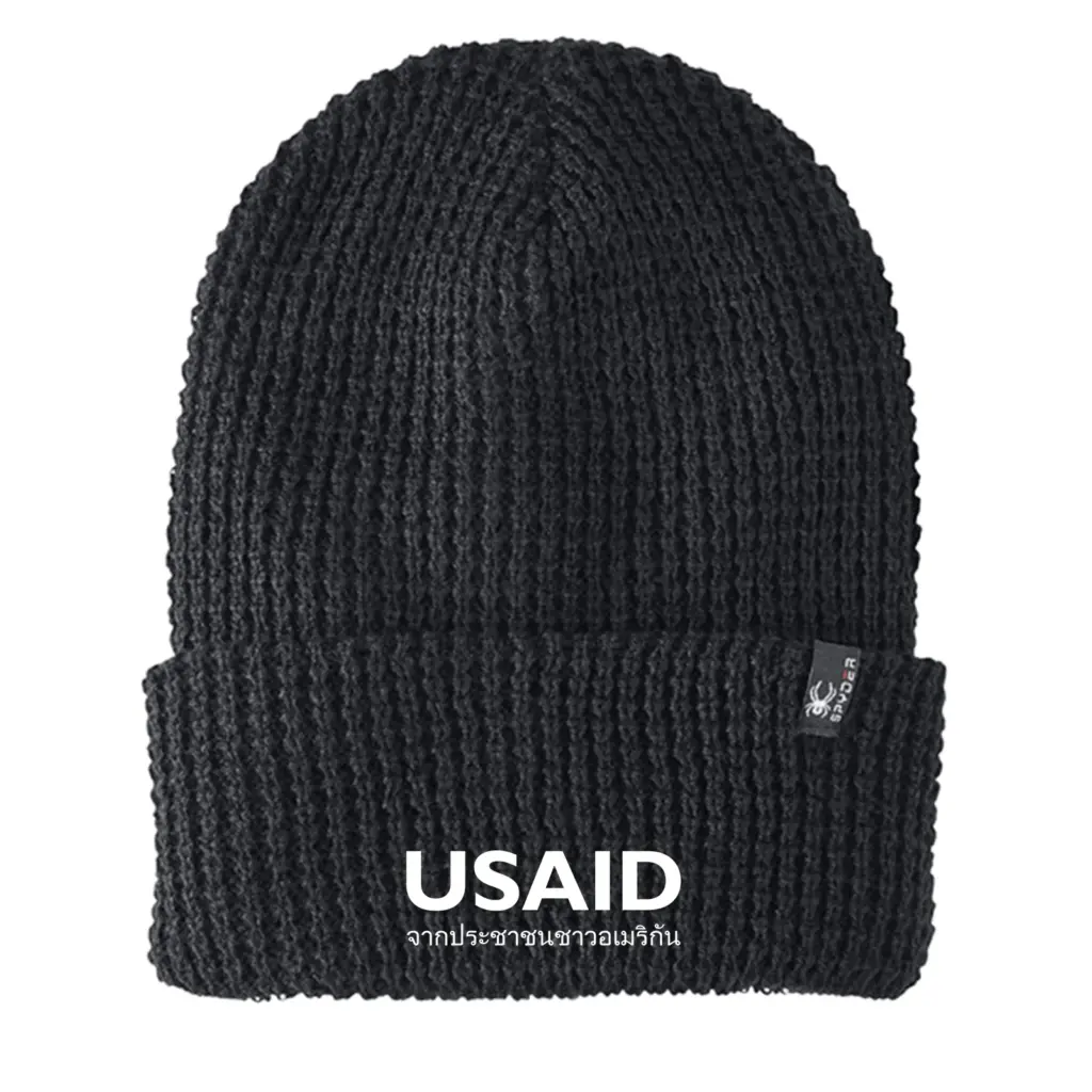 USAID Thai - Embroidered SPYDER Adult Vertex Knit Beanie
