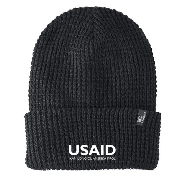 USAID Tok Pisin - Embroidered SPYDER Adult Vertex Knit Beanie