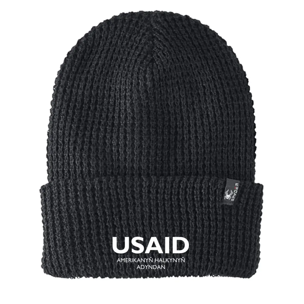 USAID Turkmen - Embroidered SPYDER Adult Vertex Knit Beanie
