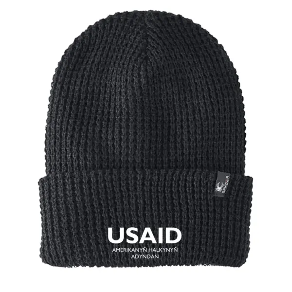 USAID Turkmen - Embroidered SPYDER Adult Vertex Knit Beanie