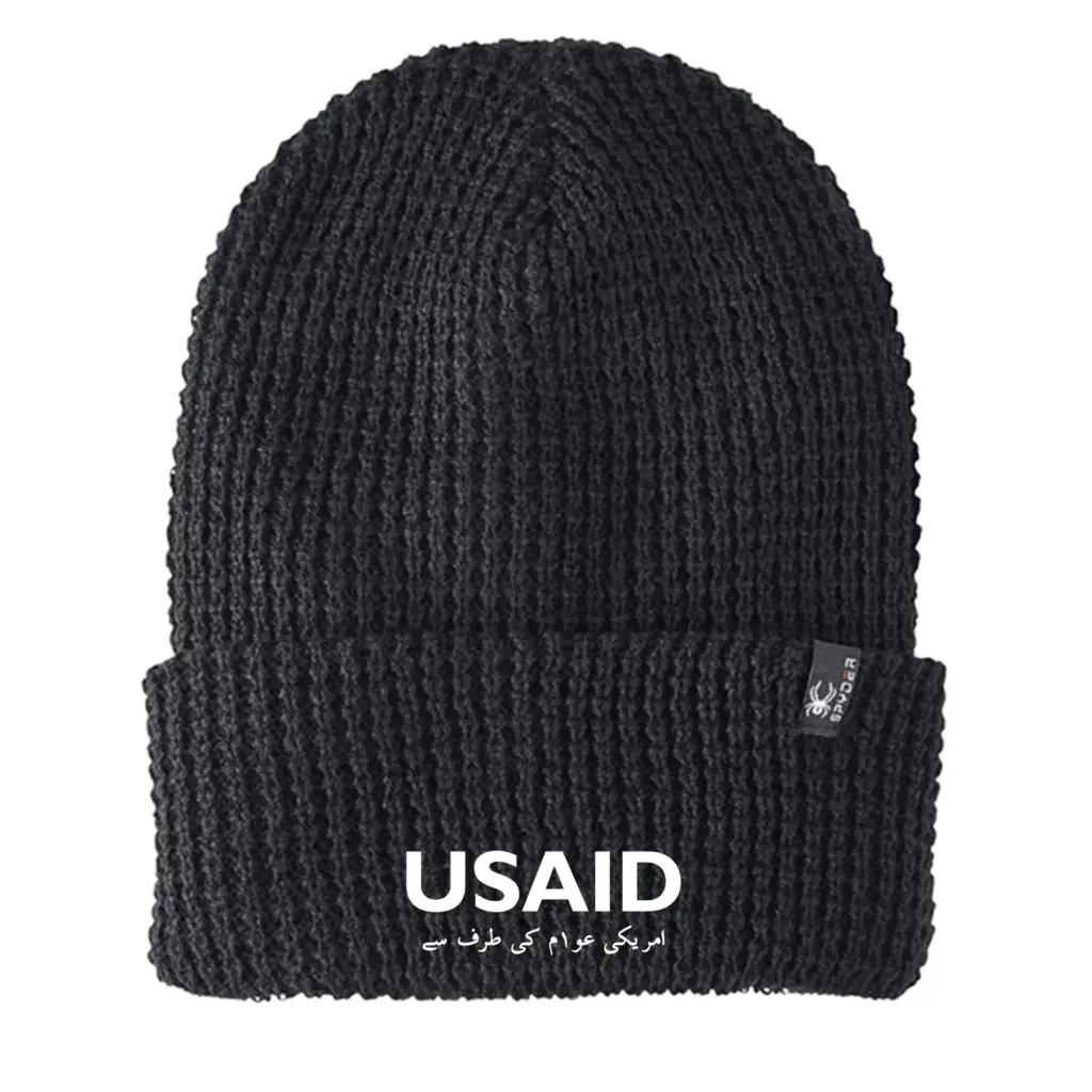 USAID Urdu - Embroidered SPYDER Adult Vertex Knit Beanie