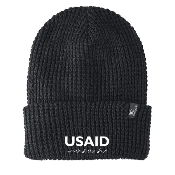 USAID Urdu - Embroidered SPYDER Adult Vertex Knit Beanie