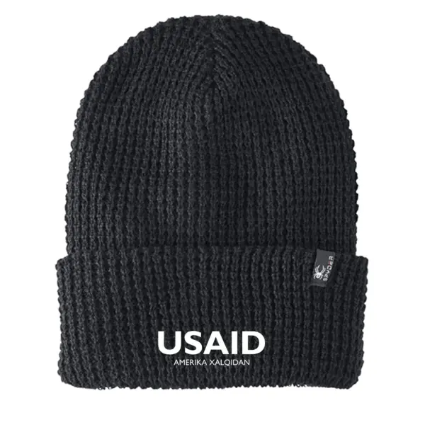 USAID Uzbek - Embroidered SPYDER Adult Vertex Knit Beanie