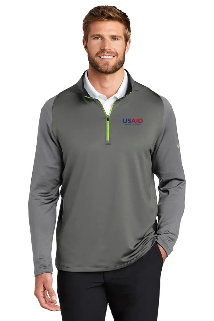 USAID Tetum - Nike Golf Men's Dri-FIT Stretch 1/2-Zip Cover-Up Shirt