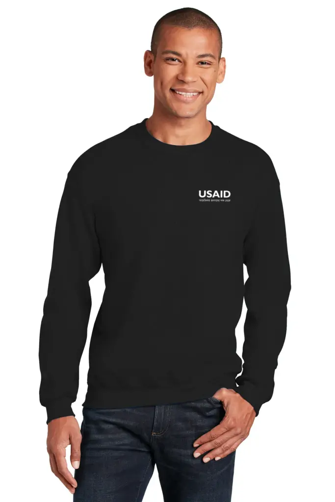USAID Bangla - Gildan Men's Heavy Blend Crewneck Sweatshirt