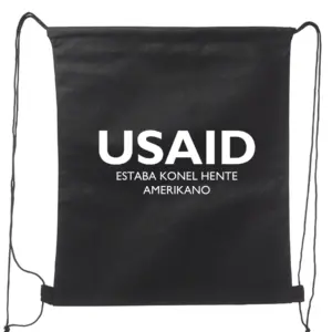 USAID Chavacano - Non-Woven Drawstring Backpacks (14.5"x17.5")