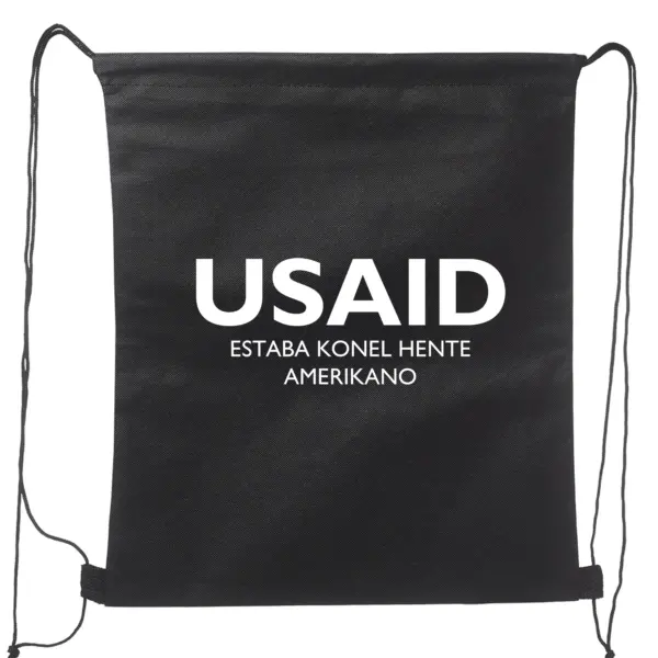 USAID Chavacano - Non-Woven Drawstring Backpacks (14.5"x17.5")