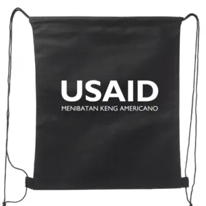 USAID Kapampangan - Non-Woven Drawstring Backpacks (14.5"x17.5")