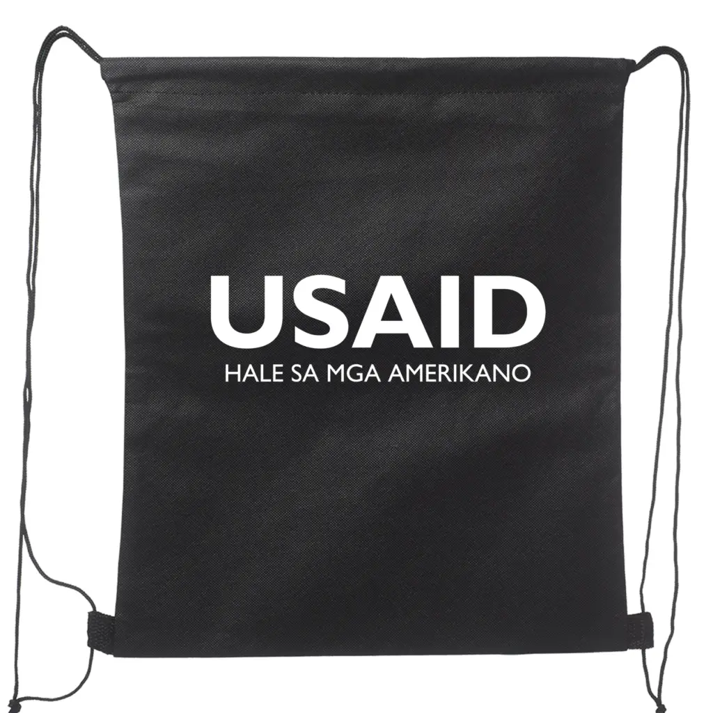 USAID Bicolano - Non-Woven Drawstring Backpacks (14.5"x17.5")