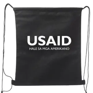USAID Bicolano - Non-Woven Drawstring Backpacks (14.5"x17.5")