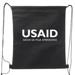 USAID Cebuano - Non-Woven Drawstring Backpacks (14.5"x17.5")