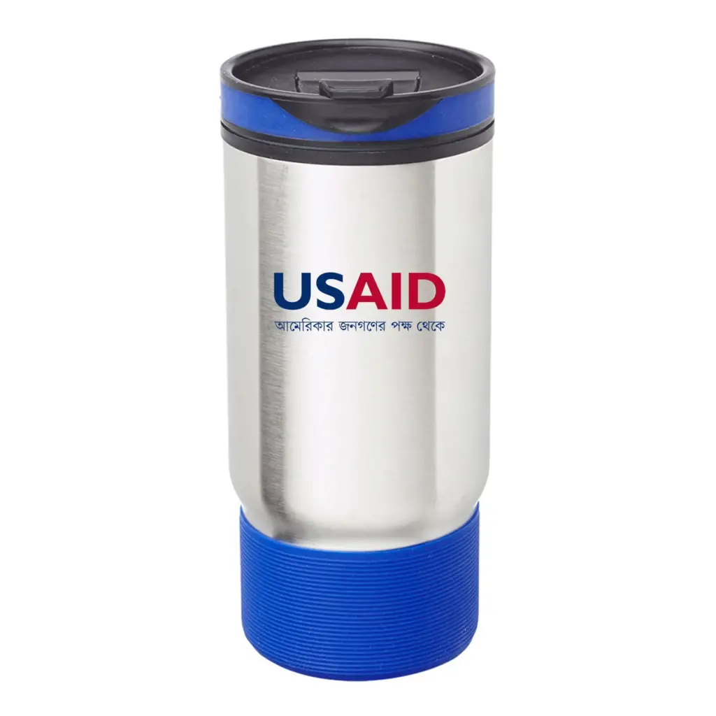 USAID Bangla - Oxford 17oz. Ribbed Travel Mugs