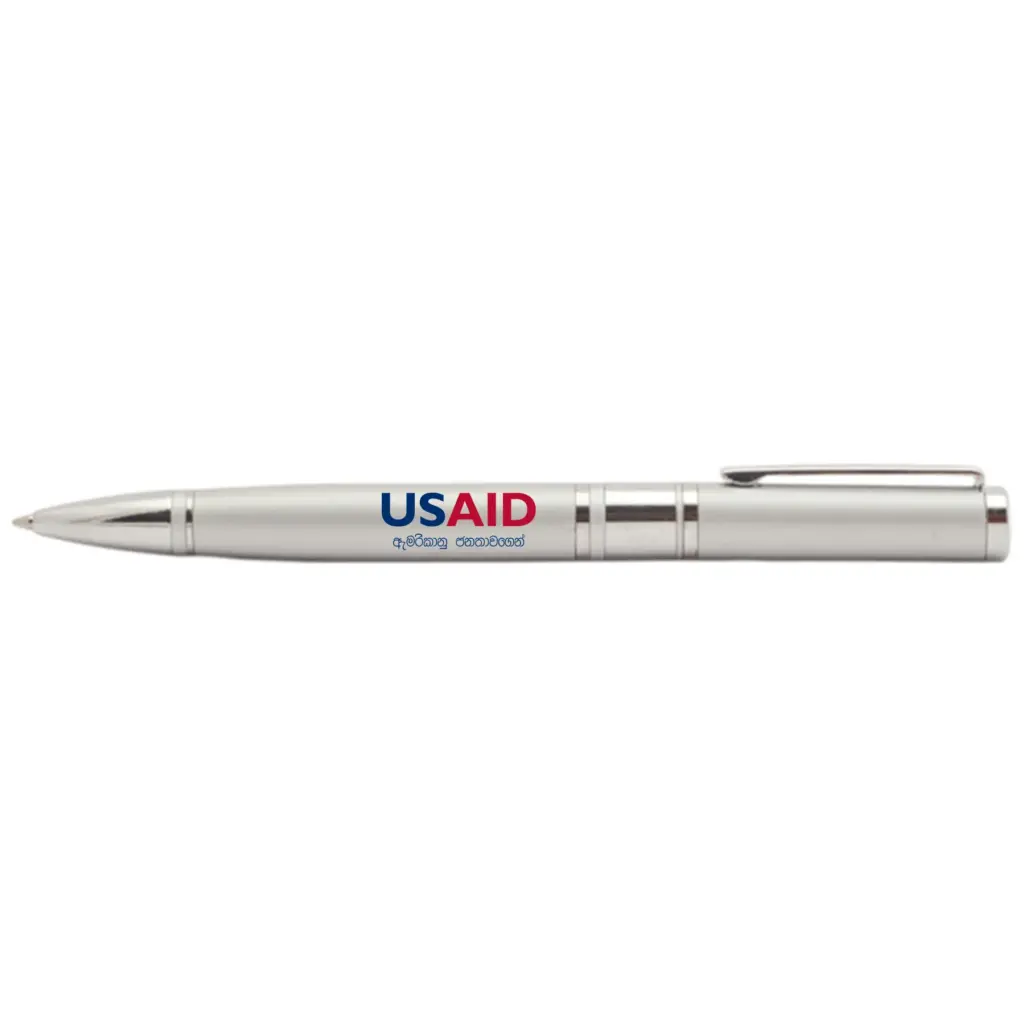 USAID Sinhala - Diplomat Metal Ballpoint Pens