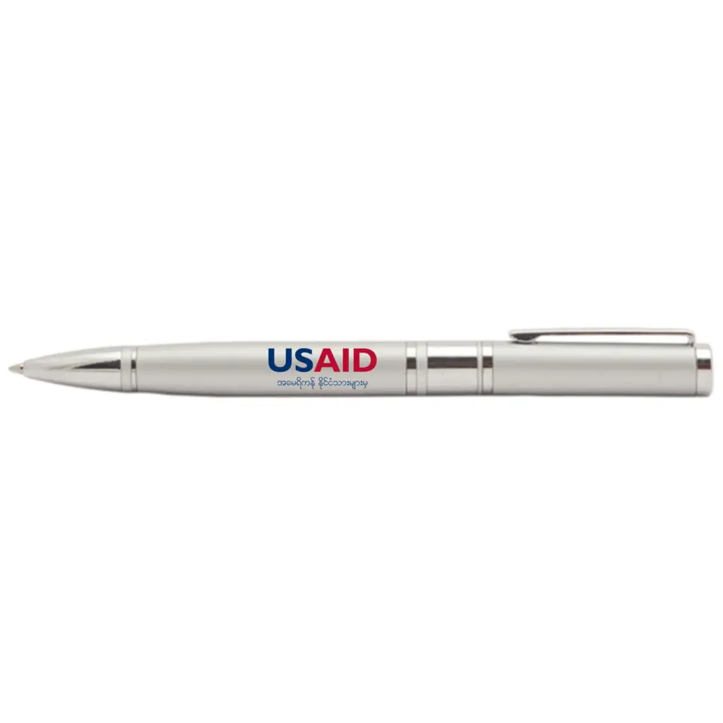USAID Burmese - Diplomat Metal Ballpoint Pens