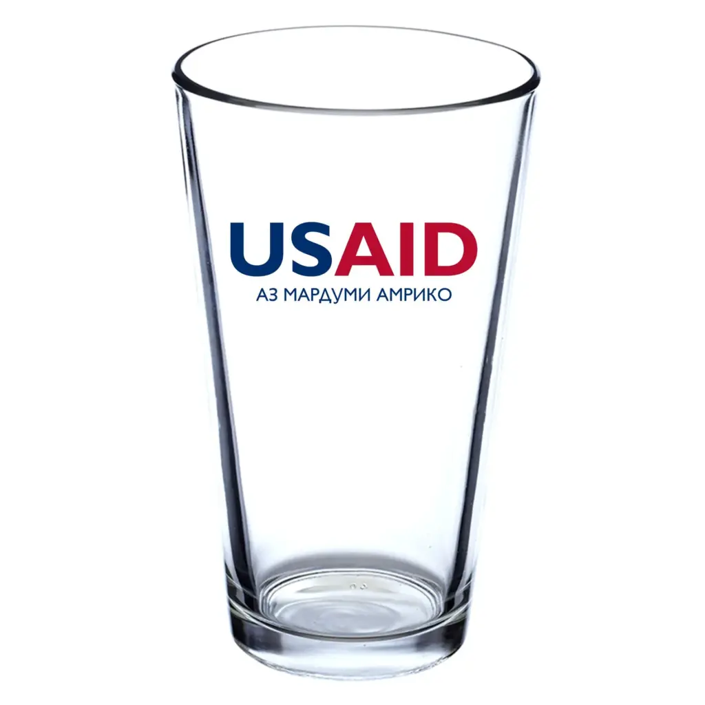 USAID Tajik - 16 Oz. Pint Glasses