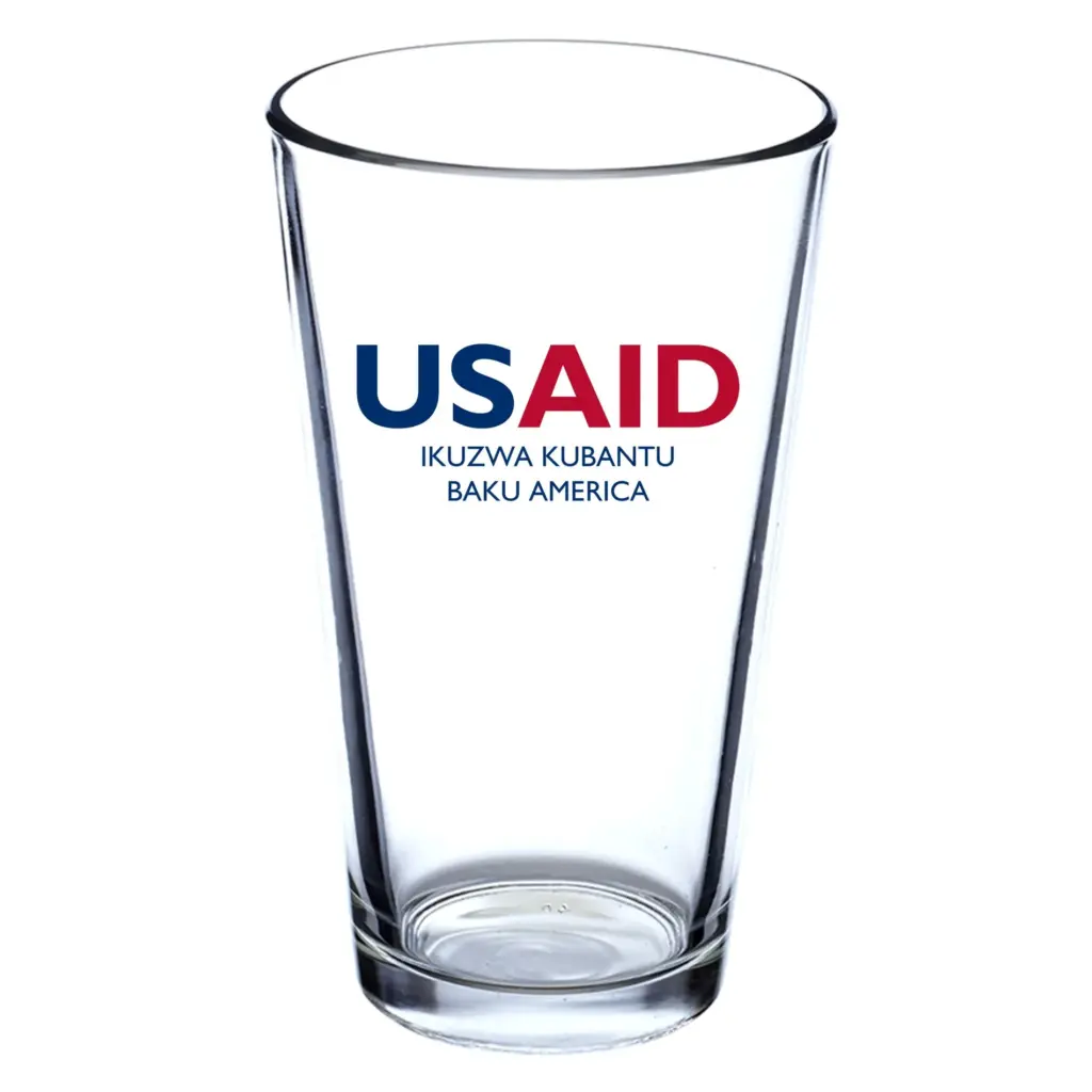 USAID Tonga - 16 Oz. Pint Glasses