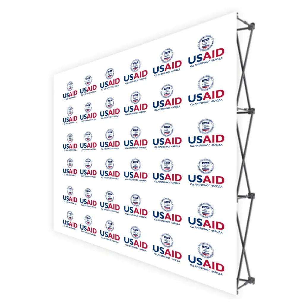 USAID Bosnian Cyrillic Translated Brandmark Banners & Stickers