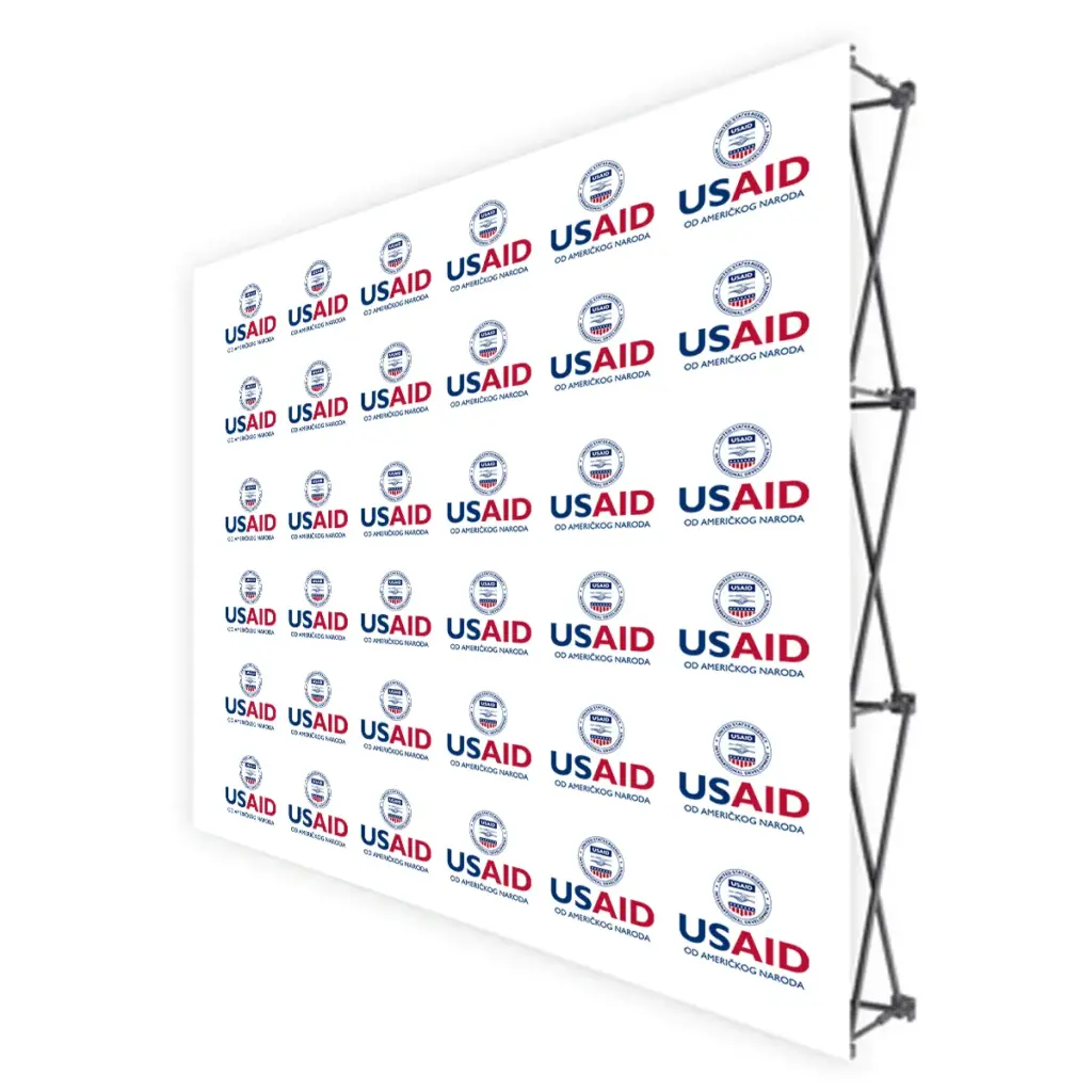 USAID Bosnian Latinic Translated Brandmark Banners & Stickers