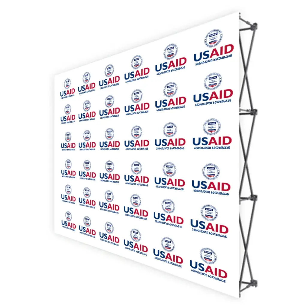 USAID Georgian Translated Brandmark Banners & Stickers