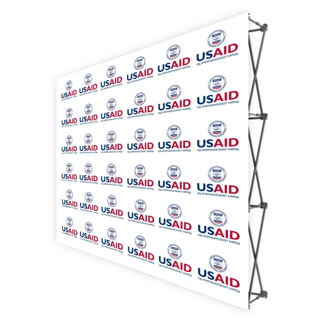 USAID Macedonian Translated Brandmark Banners & Stickers