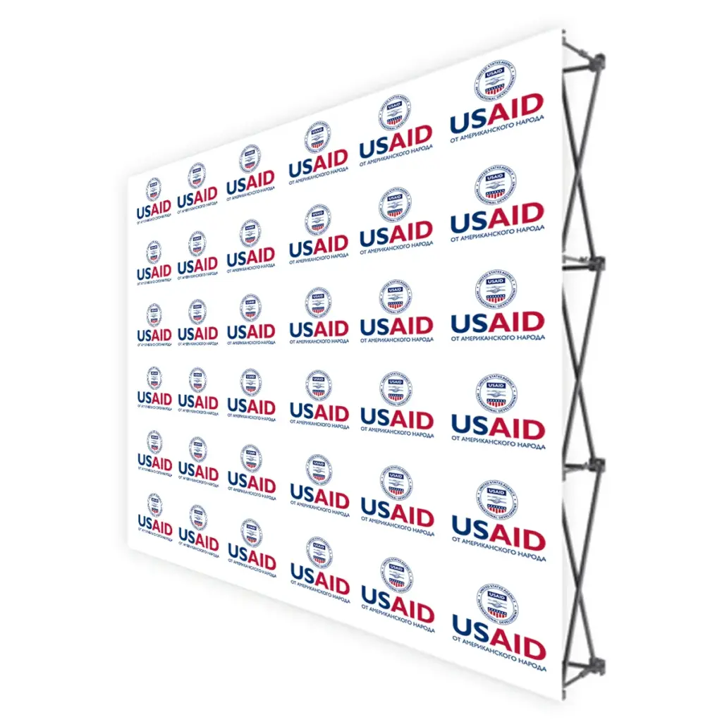 USAID Russian Translated Brandmark Banners & Stickers