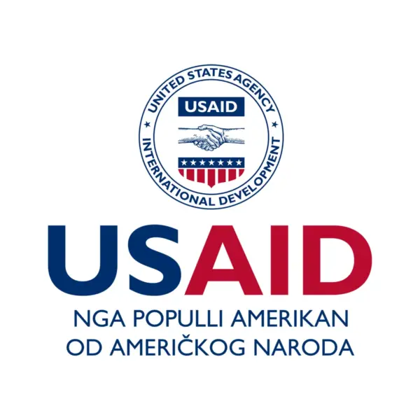 USAID Albanian Banner - Mesh (4'x8') Includes Grommets