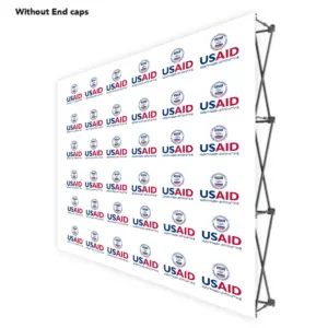 USAID Armenian ONE CHOICE 8 Ft. Fabric Pop Up Display - 89"H Straight Graphic Package