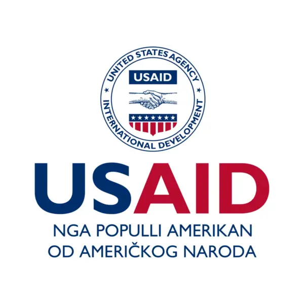 USAID Albanian Banner - Mesh - Displays (3'x6'). Full Color