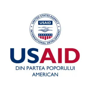 USAID Romanian Clear Static Cling-custom size