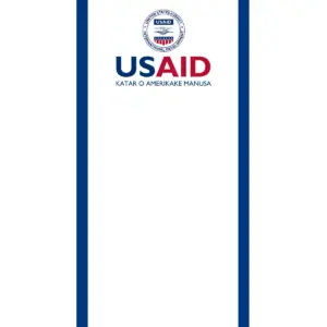 USAID Romanes Econo 24" Small Table Top Retractable Banner - Full Color