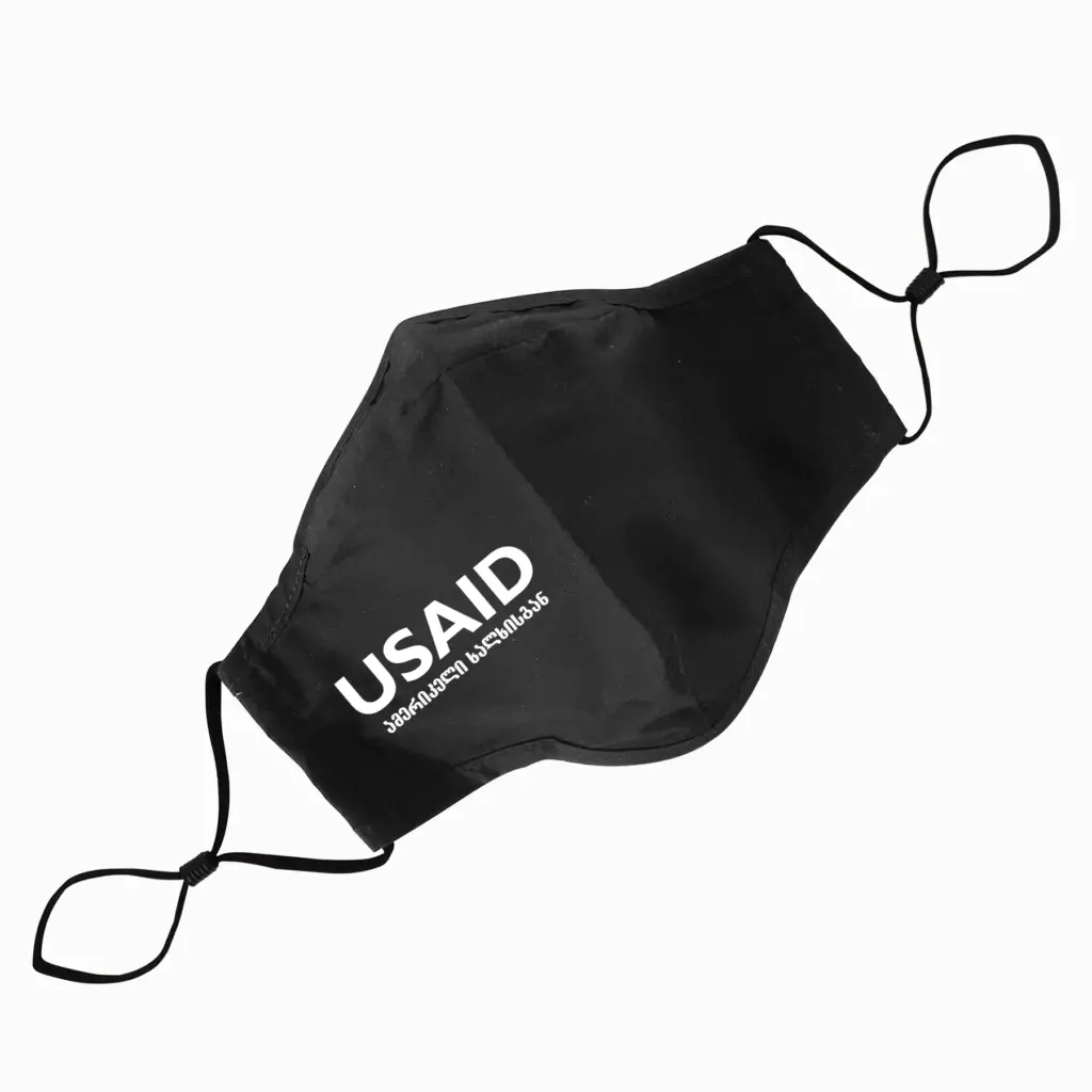 USAID Georgian - 3 Ply Cotton Fitted Mask