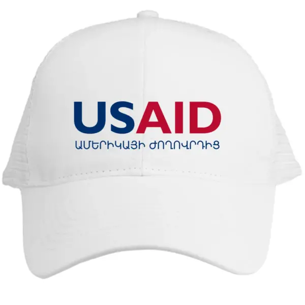 USAID Armenian - Embroidered Norcross Vintage Trucker Caps (Min 12 pcs)