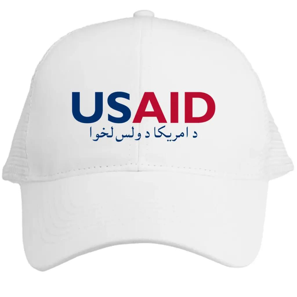 USAID Pashto - Embroidered Norcross Vintage Trucker Caps (Min 12 pcs)