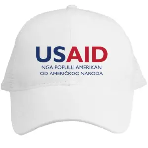 USAID Albanian - Embroidered Norcross Vintage Trucker Caps (Min 12 pcs)