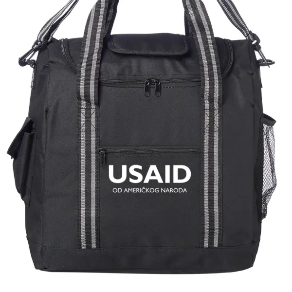 USAID Bosnian Latinic - Flip Flap Insulated Cooler Lunch Bags