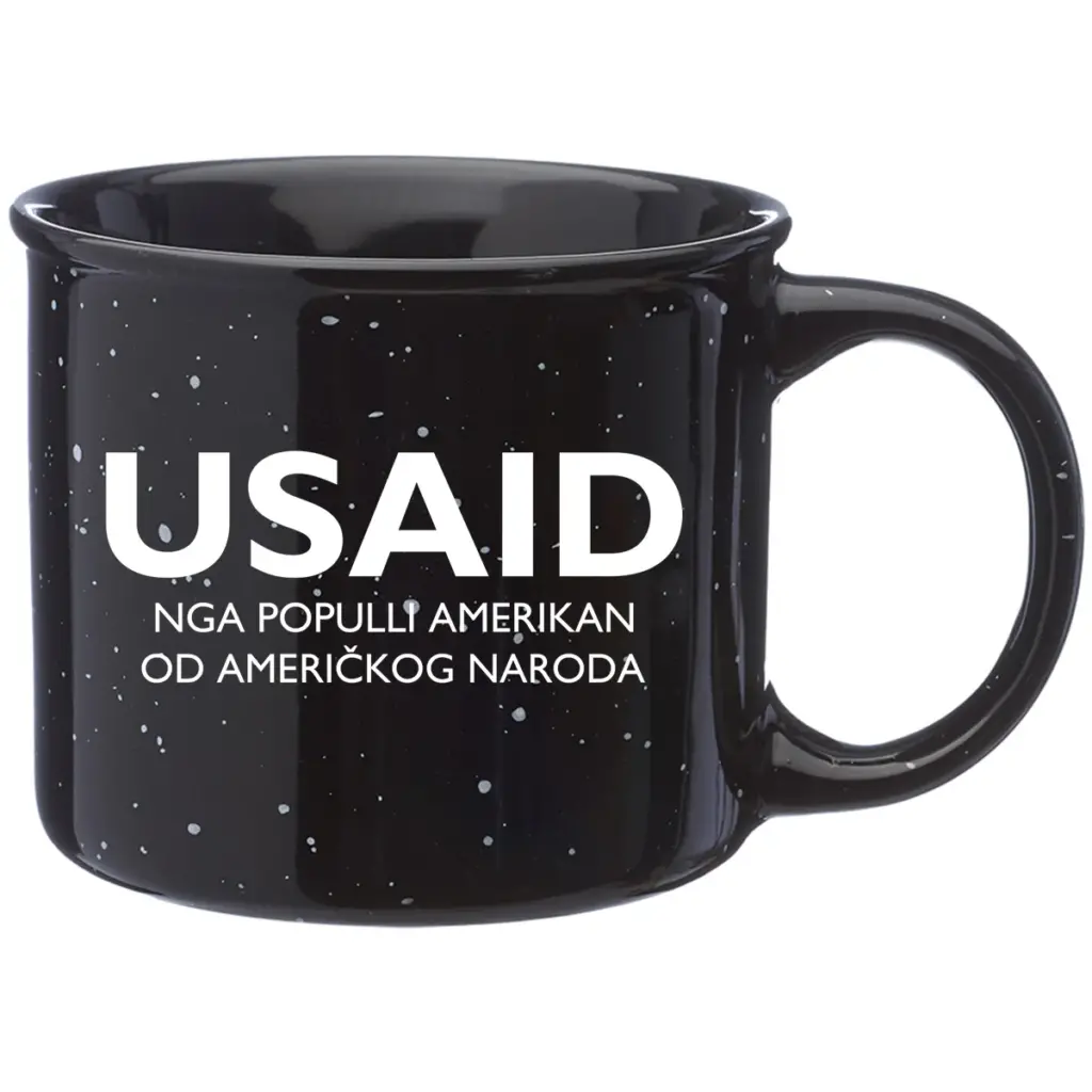 USAID Albanian - 13 Oz. Ceramic Campfire Coffee Mugs