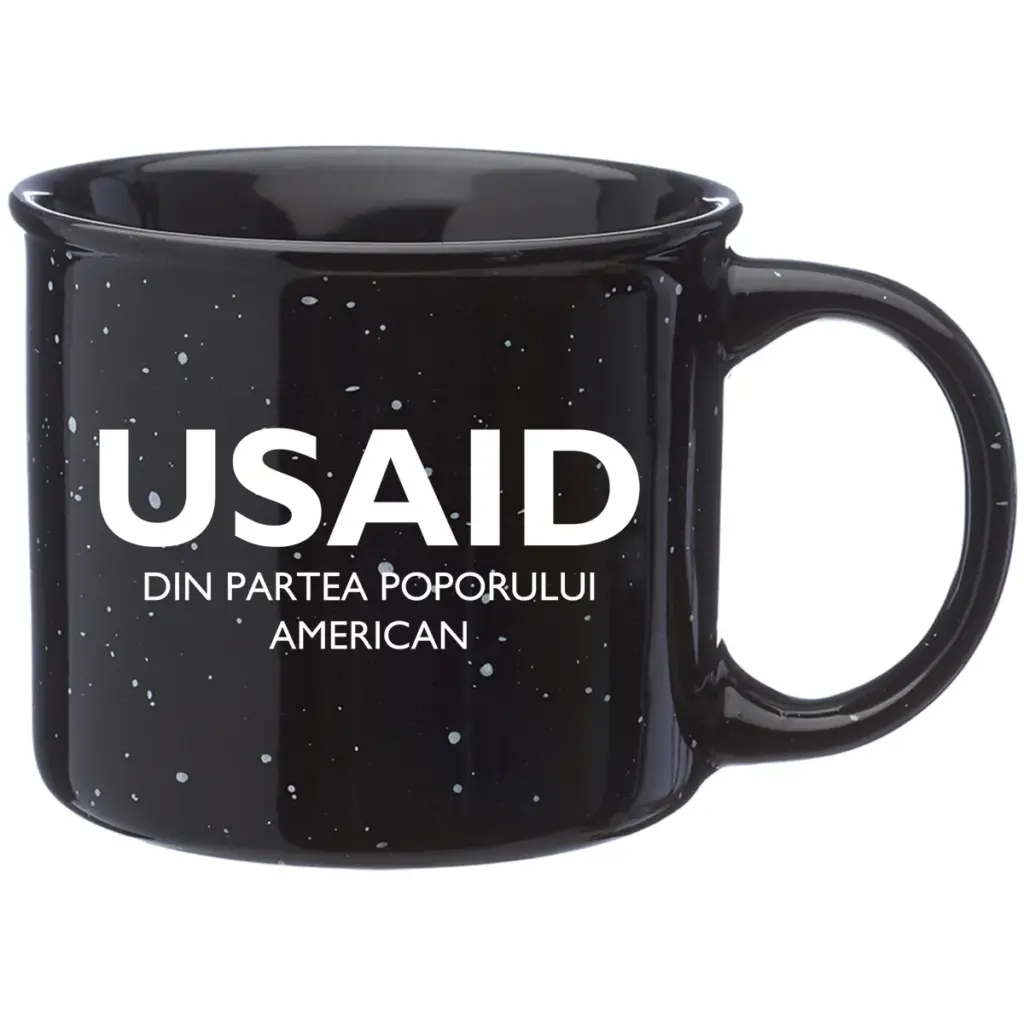 USAID Romanian - 13 Oz. Ceramic Campfire Coffee Mugs