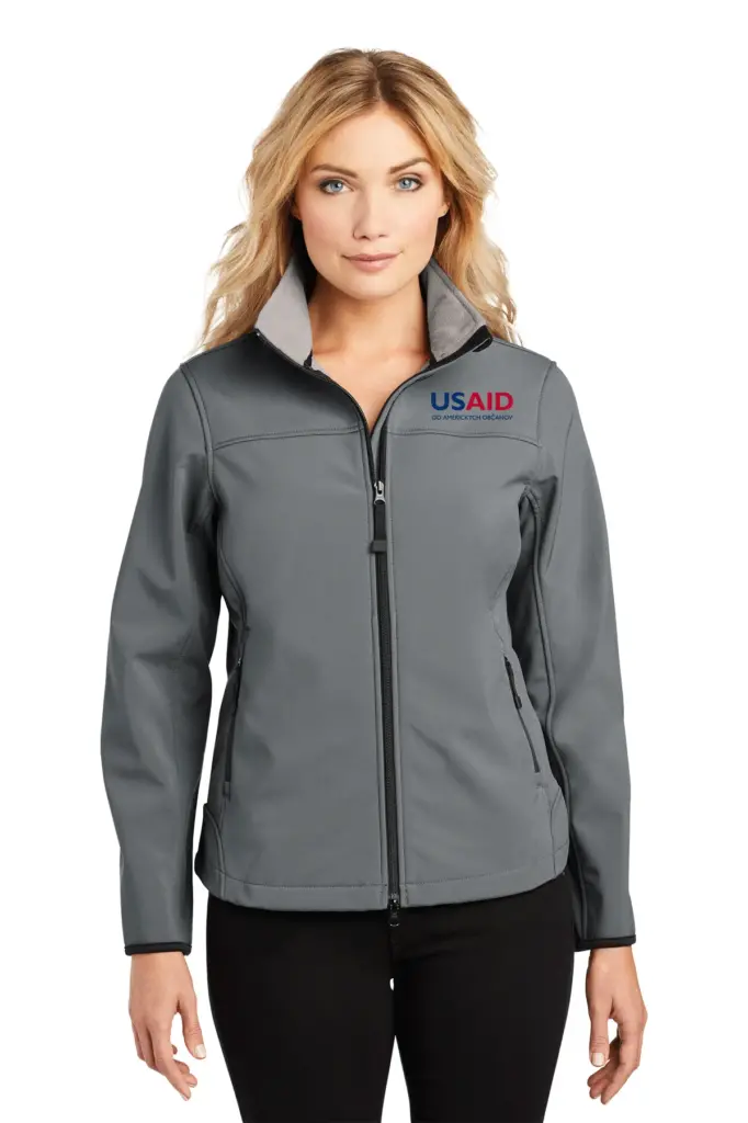 USAID Slovak Port Authority Ladies Glacier Soft Shell Jacket