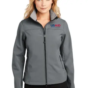 USAID Ukrainian Port Authority Ladies Glacier Soft Shell Jacket