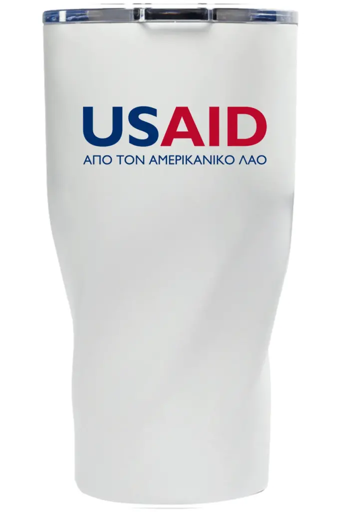 USAID Greek - Wavey Mavey 20 Oz. Travel Tumblers