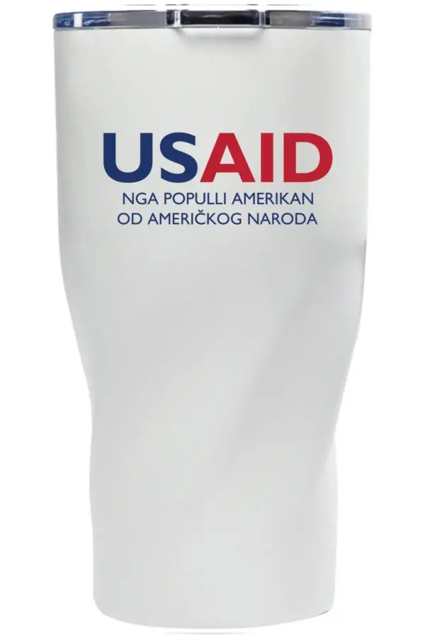 USAID Albanian - Wavey Mavey 20 Oz. Travel Tumblers