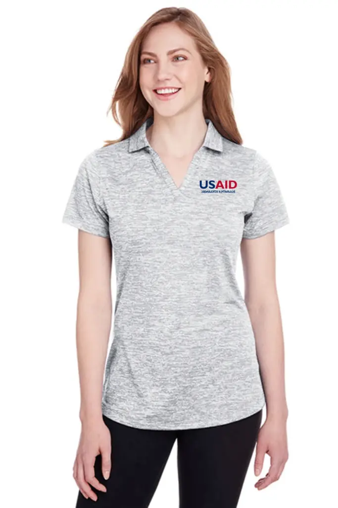 USAID Georgian PUMA GOLF Ladies Icon Heather Polo